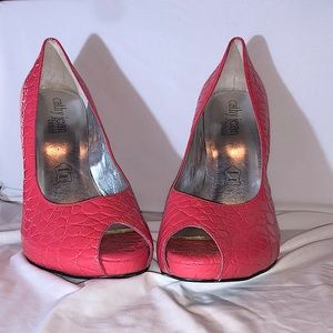 Cathy Jean brazil leather upper heels